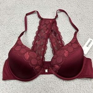 Aerie Bra 36B T-Shirt Bra Racerback American Eagle Outfitters Bra Lace Trim